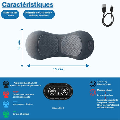 Masseur Lombaire 3 en 1